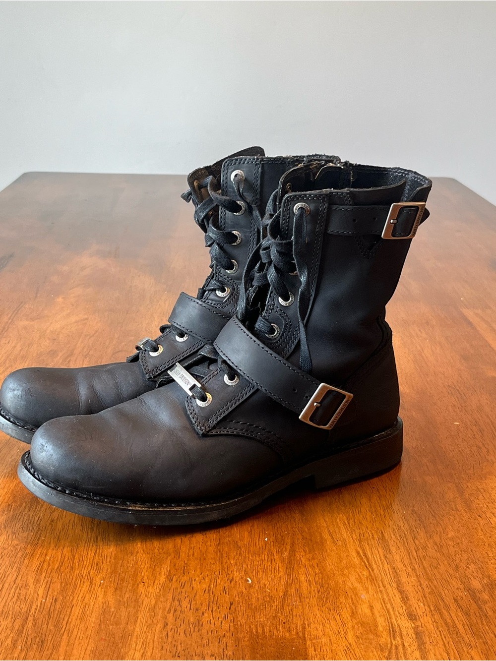 Harley Davidson Ranger Moto Harness Leather Riding Boots Mens 11 - Picture 3 of 14